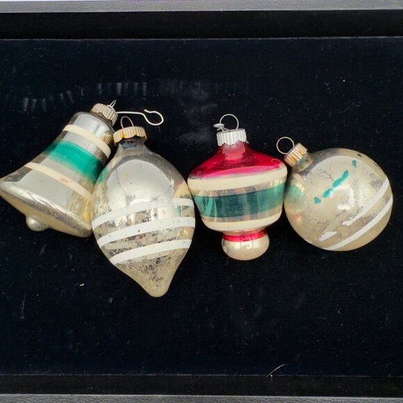 Brand: Shiny Brite Other - Vintage Mercury Glass Christmas Ornaments Shiny Bright Made in USA